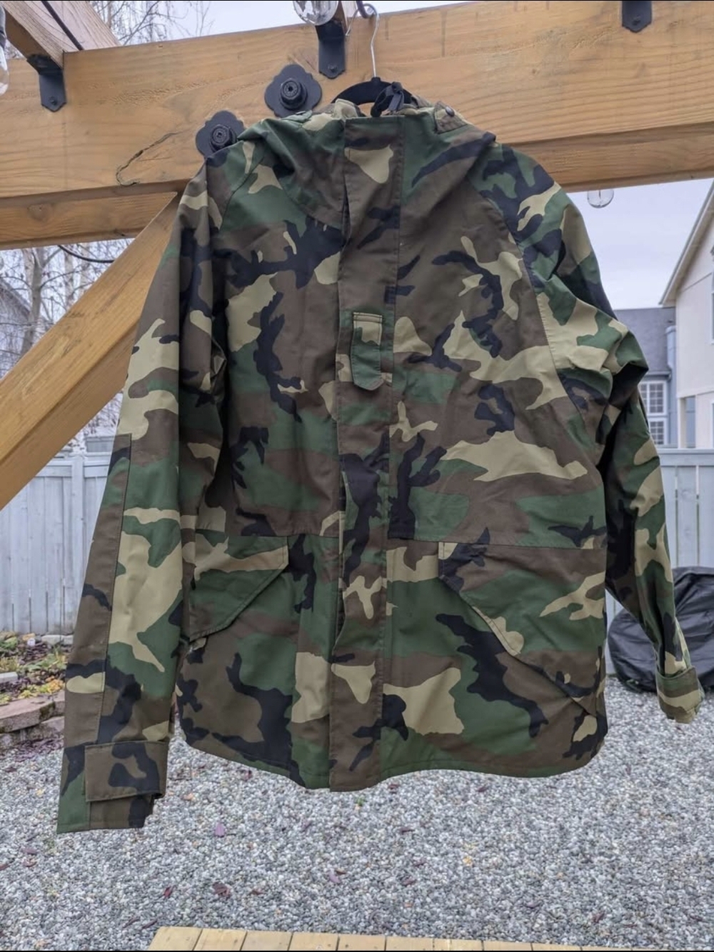 US ARMY Parka ECWCS Cold Weather GORE-TEX Camouflage Large Regular Short Jacket